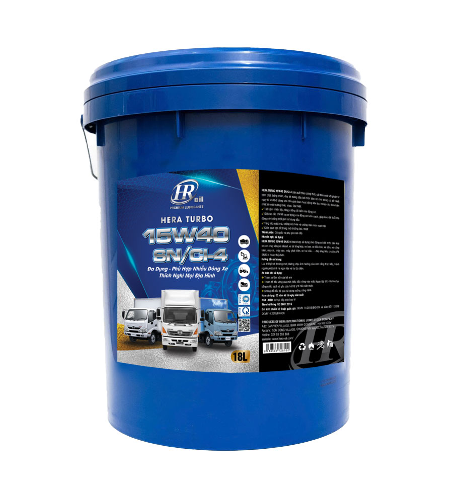 HERA TURBO 15W40 API: SN/CI-4 - Tải Tàu